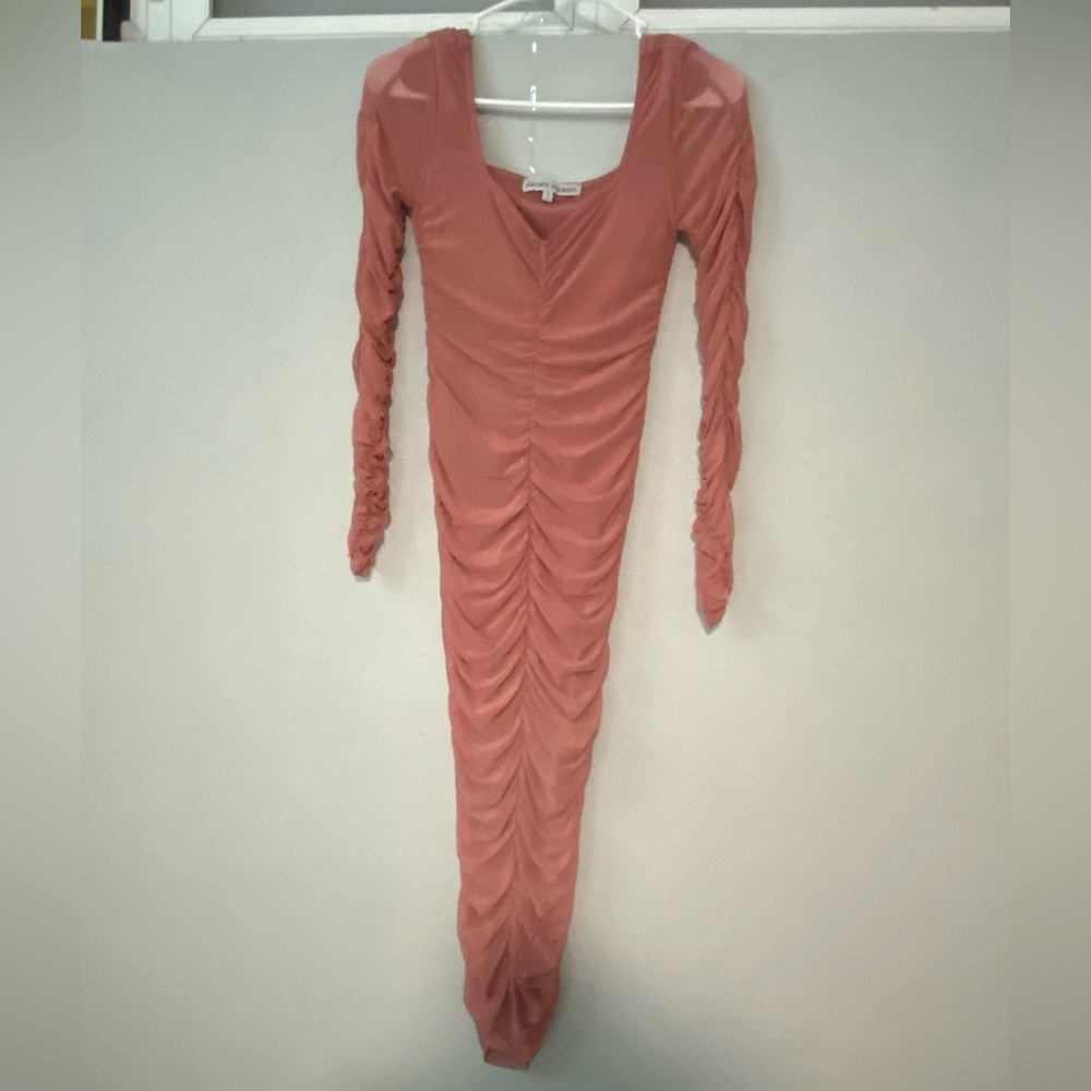 Almost Famous Antique Rose Ruched bodycon